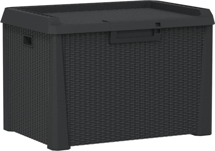 Produktbild VidaXL Gartentruhe Anthrazit 125 L PP,Farbe: Anthrazit,Material