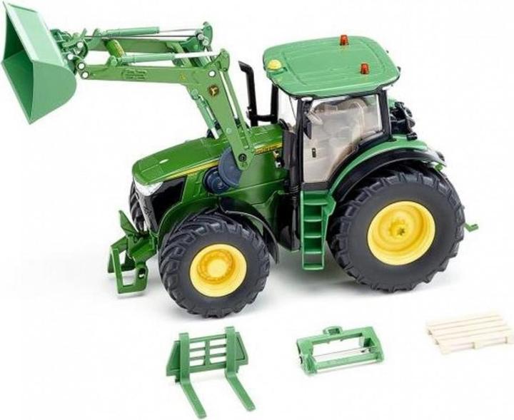 Actual product image Siku John Deere 7310R with front loader and Bluetooth app control