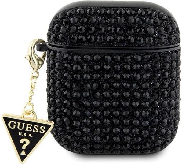 Immagine prodotto Guess GUA2HDGTPK AirPods 1/2 cover czarny/nero Strass Triangolo Charm (Borsa per cuffie)