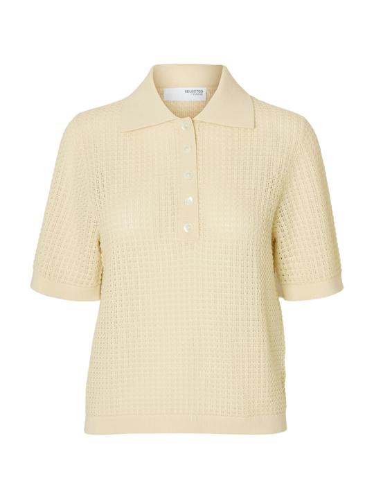 Produktbild Selected Femme Baumwoll Polohemd aus Strick (XL)