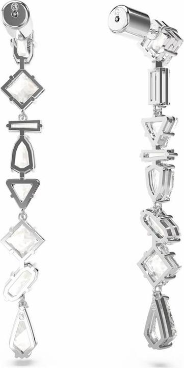 Produktbild Swarovski Mesmera Drop Ohrhänger Verschiedene Schliffe Lang Weiss (Swarovski Metall)
