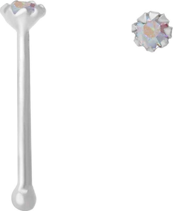 Bijouteria Nasenpiercing (Silber 925, Kristall)