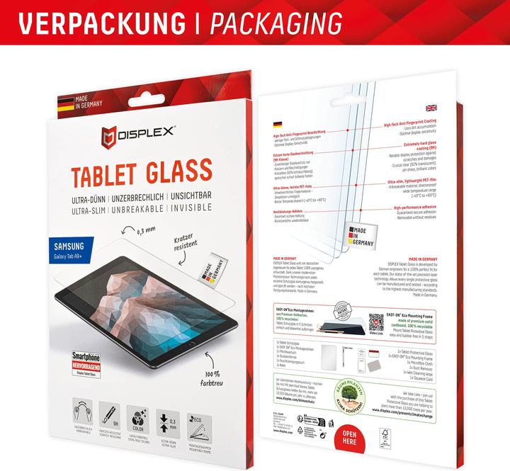 Actual product image Displex Tablet Glass, Tablet Schutzglas (1 Piece, Galaxy Tab A9+)