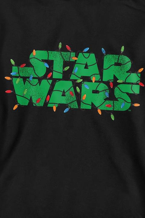 Actual product image Star Wars Unisex Adult Christmas Lights Logo Sweatshirt (L)