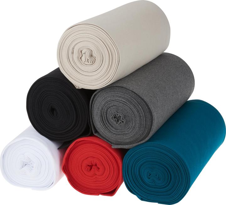 Actual product image VBS Jersey cuff fabric "Uni", 35cm, 186g/m², by the metre