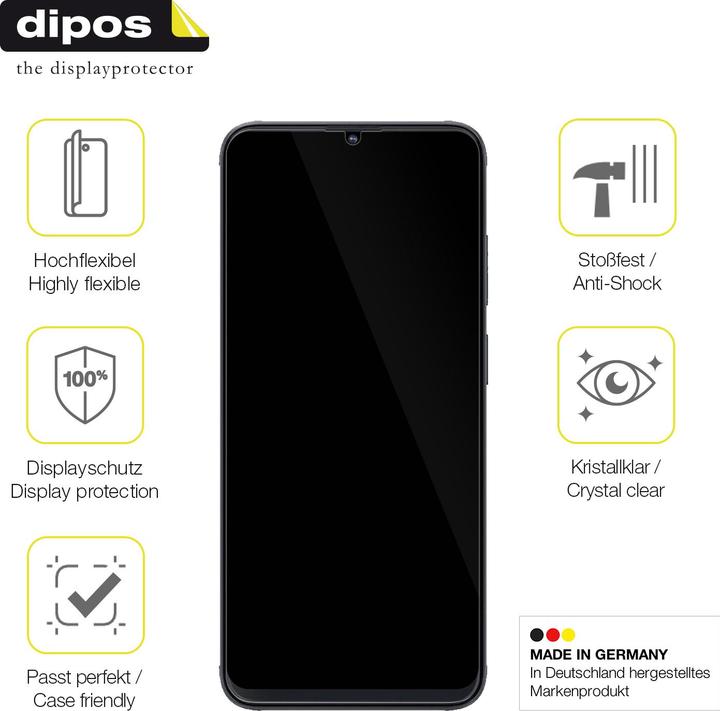 Produktbild Dipos Displayschutzfolie Full-Cover 3D (2 Stück, Cubot X70)