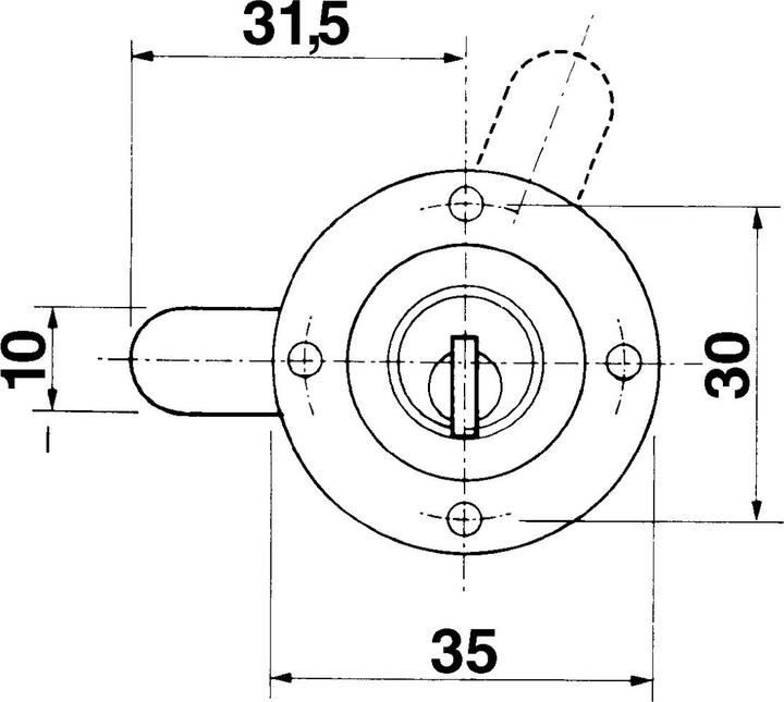 Produktbild Kaba Verschluss-Zylinder 8, Typ 1033 (Verschlusszylinder)