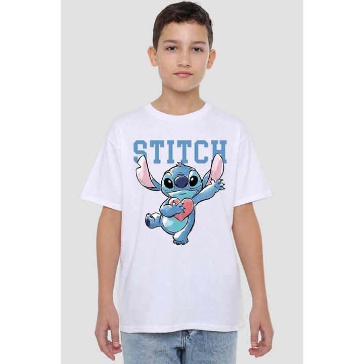 Immagine prodotto Lilo & Stitch Clutching Hearts Maglietta Bambini (152, 158)