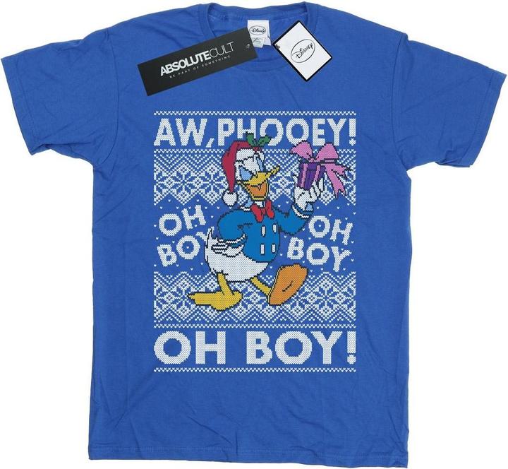 Immagine prodotto Disney Donald Duck Christmas Fair Isle Maglietta Ampia Donna (3XL)