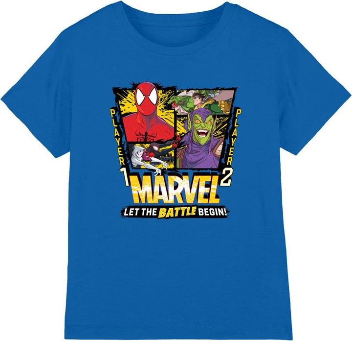 Actual product image Spiderman Childrens/Kids Let The Battle Begin Green Goblin T-Shirt (152, 158)