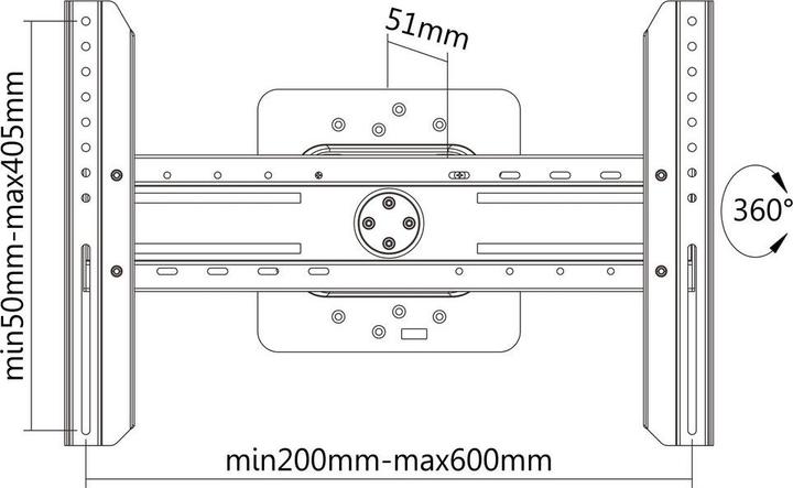 Produktbild Multibrackets Universal Wandhalterung (Wand, 55", 50 kg)