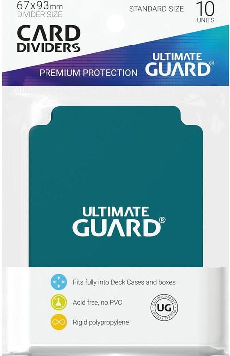 Image du produit Ultimate Guard Séparateur de cartes taille standard bleu pétrole 10