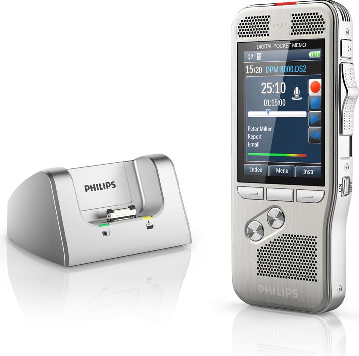 Immagine prodotto Philips DPM8300 Pocket Memo Integrator (senza software, interruttore a slitta). (4 GB)