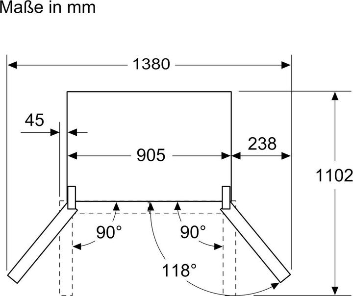 Actual product image Bosch Hausgeräte KFN96VPEA (605 l)