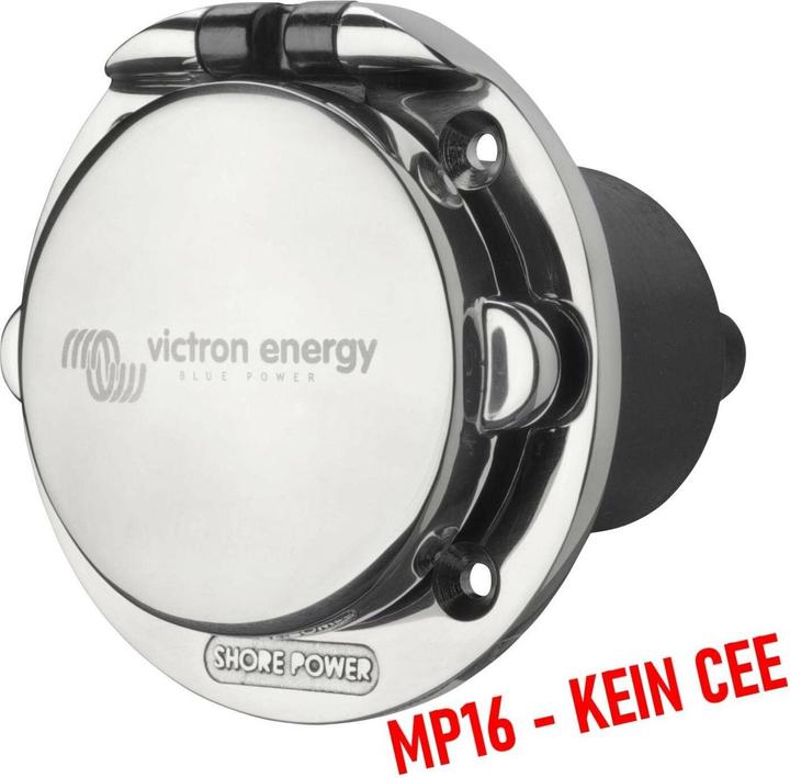 Produktbild Victron Energy Landanschluss Steckdose 32A (MP16), rostfrei mit Deckel