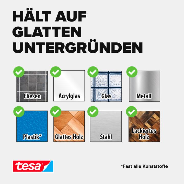 Produktbild tesa Powerbond doppelseitiges Montageband für Fliesen & Metall (19 mm)