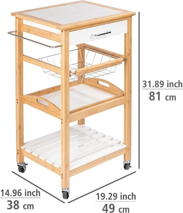 Actual product image Wenko Kitchen Trolley Finja