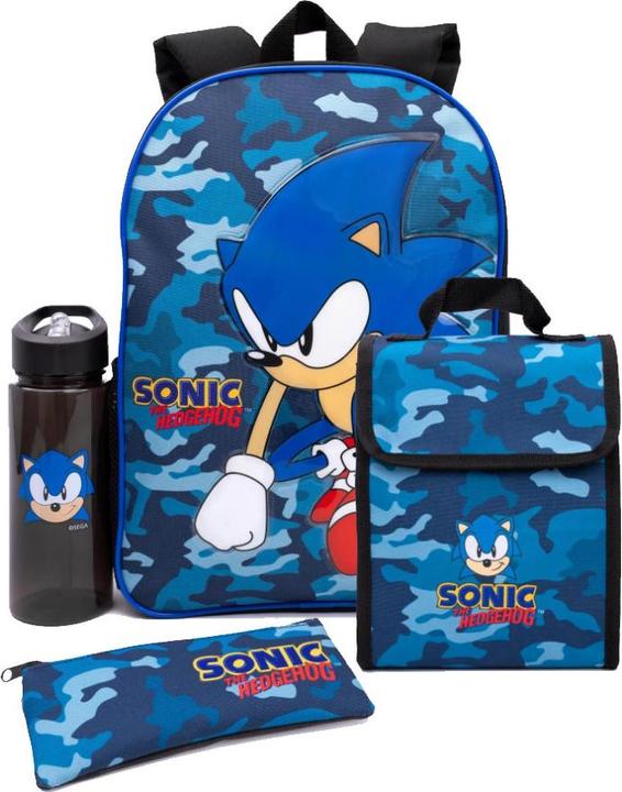 Sonic The Hedgehog Rucksack Set Tarnmuster
