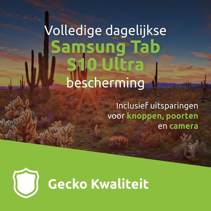 Actual product image Gecko Covers EasyClick Cactus Black book cover (Galaxy Tab S10+)