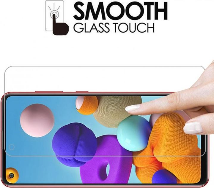 Produktbild Screenguard Samsung Galaxy A21s Panzerglas Schutzfolie Case Friendly Design (1 Stück, Samsung Galaxy A21s)