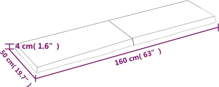 Actual product image VidaXL Emerald (160 x 50 x 4 cm)