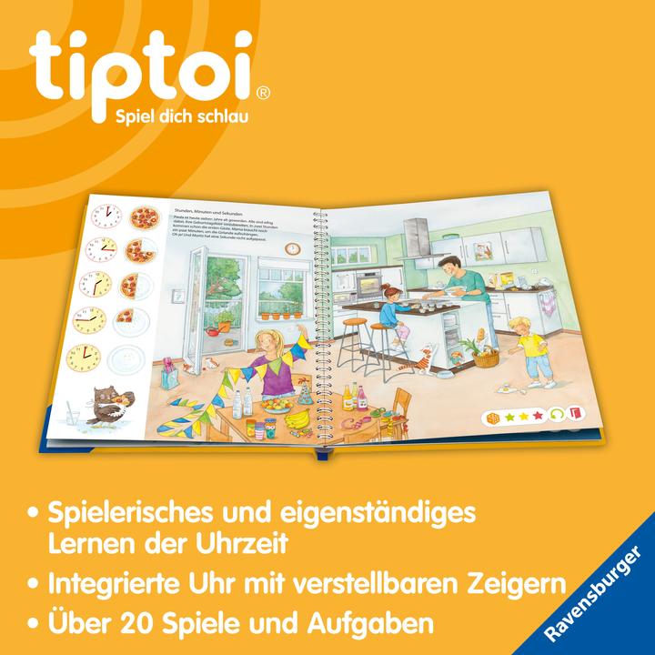 Actual product image tiptoi Meine Lern-Spiel-Welt: Uhr und Zeit (German, Silke Voigt, Heike Tober, 2024)