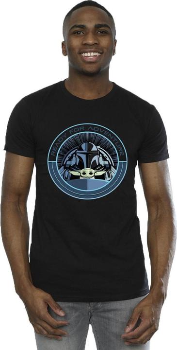 Actual product image Star Wars Mens The Mandalorian Grogu Ready For Adventure T-Shirt (3XL)