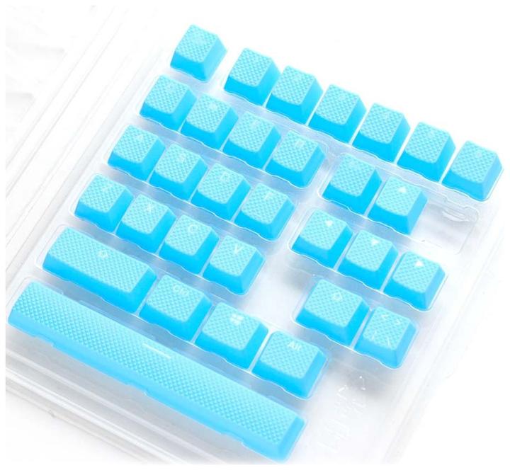 Actual product image Ducky Rubber Keycap Set, 31 keys, double shot, rubberized, for backlight