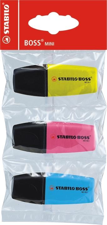 Actual product image STABILO Boss Mini (Blue, Yellow, Pink, 5 mm, 3 x)