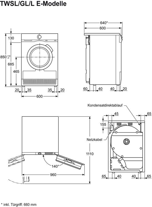 Produktbild Electrolux TWSL6IE301 (8 kg, Links, Wechselbar)