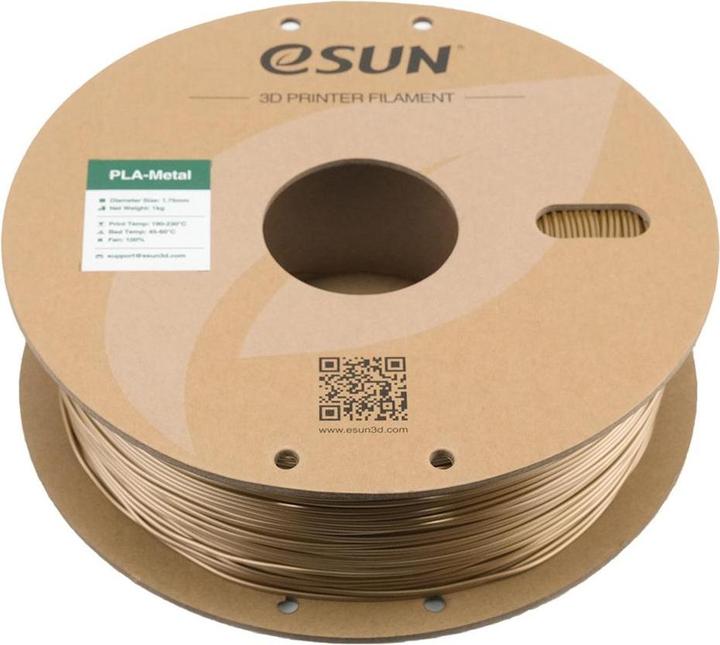Actual product image eSUN ePLA-Metal Bronze Filament 1.75mm 1Kg (PLA, 1.75 mm, 1000 g, Gold)