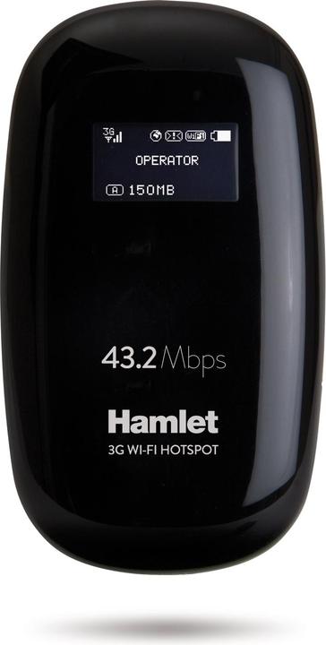 Immagine prodotto Hamlet Router Wi-Fi 3G condivisione rete fino a 10 dispositivi con slot Micro SD fino a 32 GB