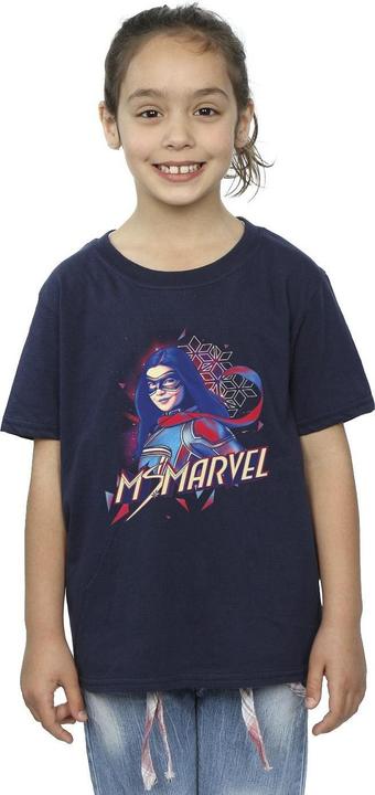 Actual product image Girls Ms Face Fade Cotton T-Shirt (140, 146)