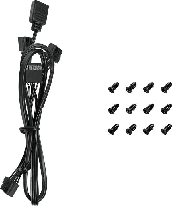 Produktbild Deepcool FL12 3in1 120x120x25 Black (120 mm, 3 x)