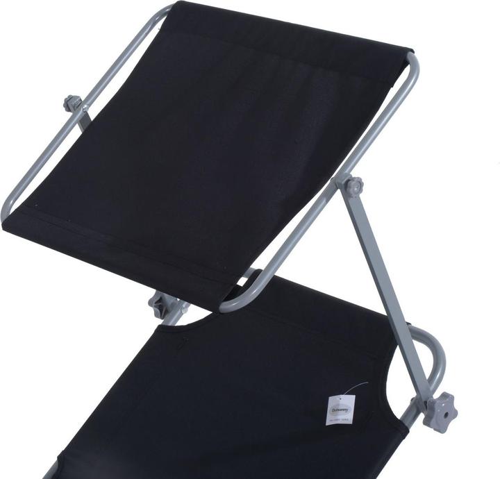 Image du produit Outsunny Bain de soleil avec protection solaire (187 cm)