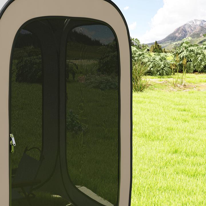 Image du produit Outsunny Campingzelt Oxfordstoff, Stahldraht Khaki (Tente instantanée)