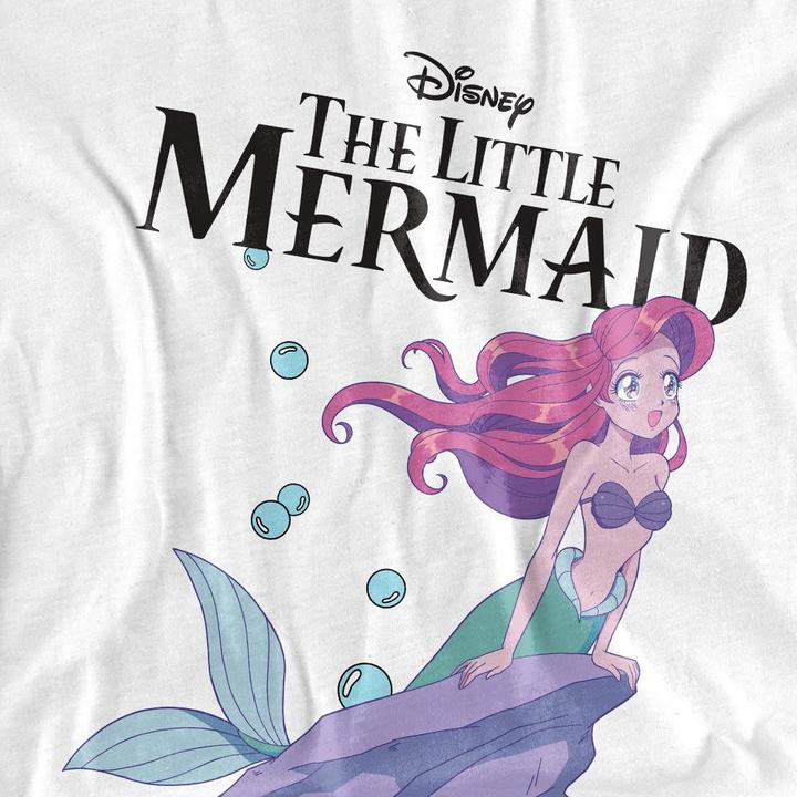Actual product image Disney Princess Childrens/Kids Ariel Anime T-Shirt (140, 146)