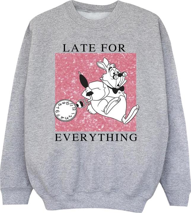 Produktbild Disney Mädchen Alice im Wunderland Weisses Kaninchen Sweatshirt (152, 158)