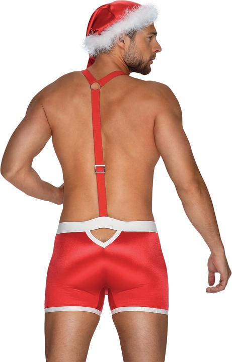Immagine prodotto Obsessive Boxer di Mister Claus con bretelle e cappuccio (L, XL)