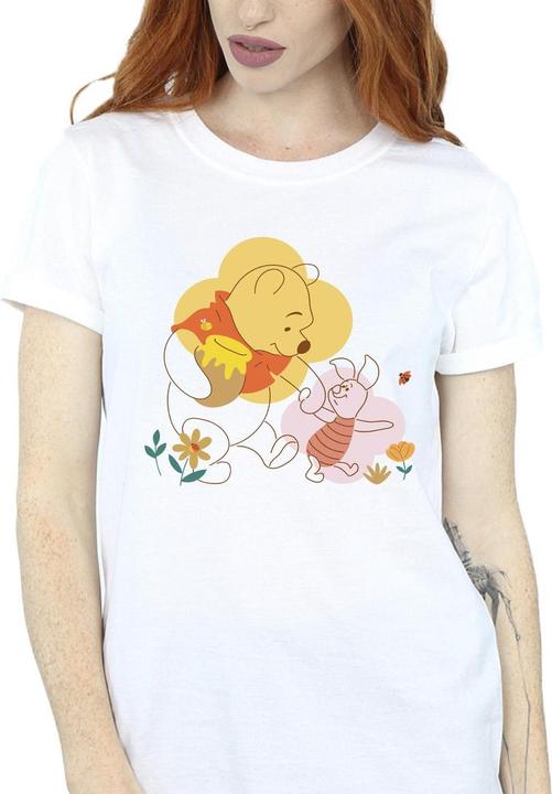 Actual product image Disney Womens/Ladies Winnie The Pooh Piglet Cotton Boyfriend T-Shirt (3XL)
