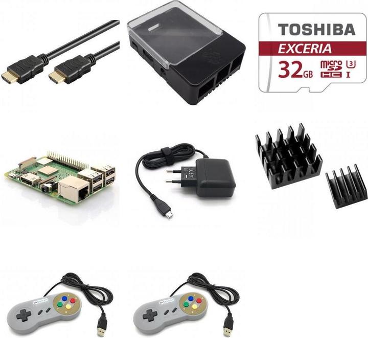 Actual product image Sertronics Raspberry 3B RetroPie Starter Kit