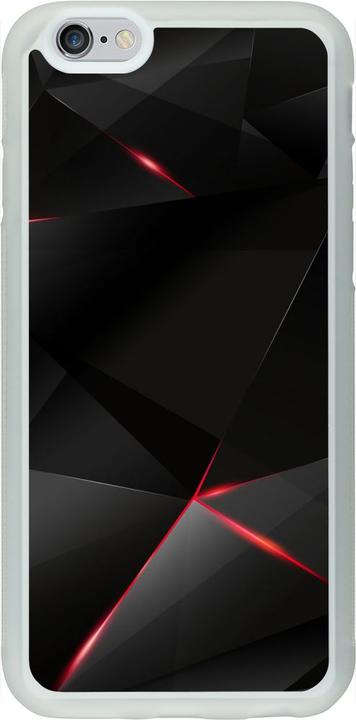 Actual product image PhoneLook Coque Silicone rigid transparent Black Red Lines (Apple iPhone 6)