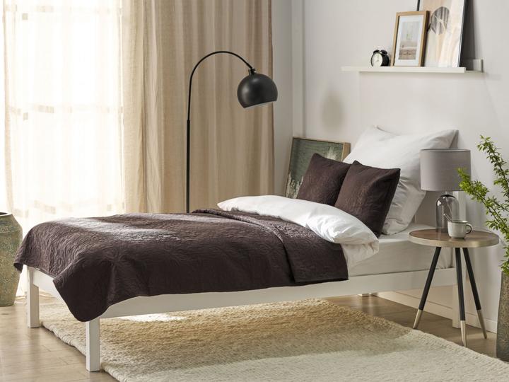 Image du produit Beliani Couvre-lit avec coussins motif gaufré 3 pièces marron 140 x 210 cm RAYEN (140 x 210 cm)