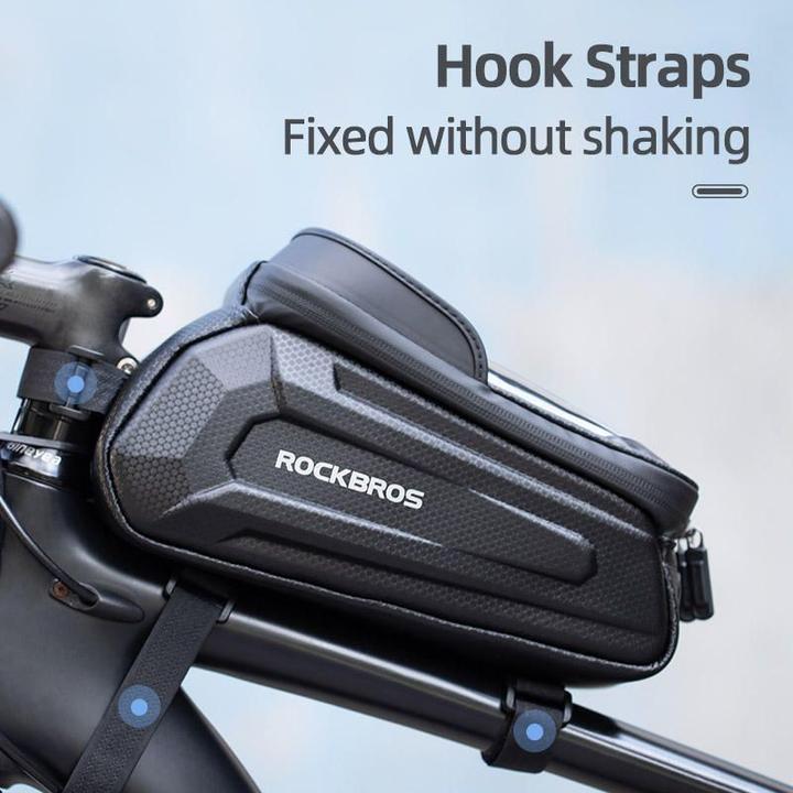 Image du produit Rockbros B68 Sacoche de vélo armée avec housse de téléphone 1.5l - noir (1.50 l, Sacoches)
