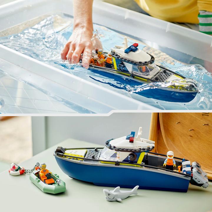 Immagine prodotto LEGO Verfolgungsjagd im Polizeiboot (60456, LEGO City)