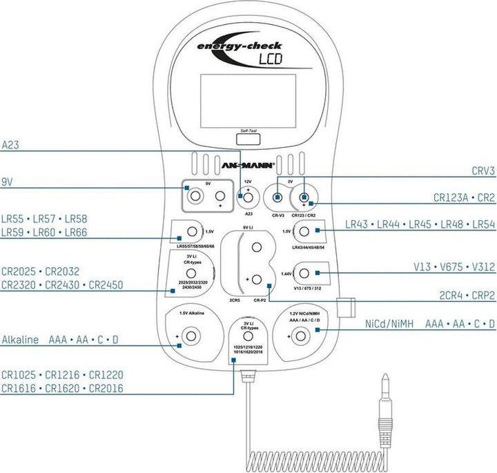Actual product image Ansmann Energy Check LCD
