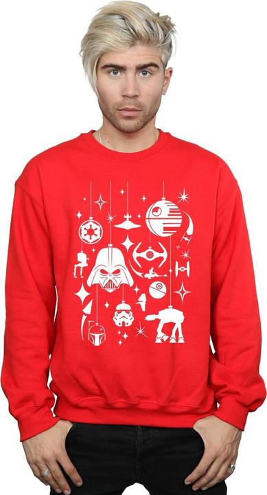 Actual product image Star Wars Mens Christmas Decorations Sweatshirt (S)