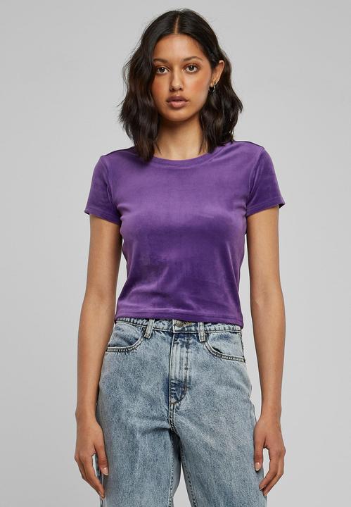Produktbild Urban Classics Ladies Short Velvet Tee (S)