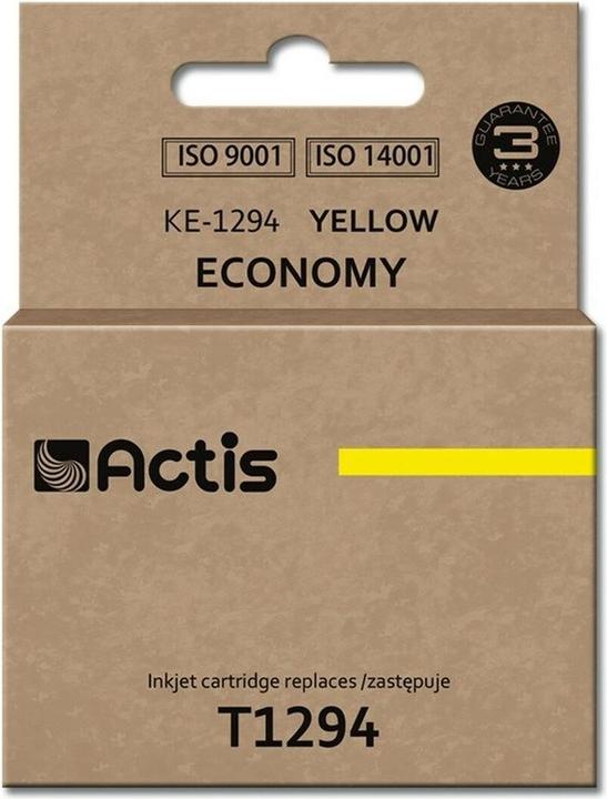 Actual product image Factis KE-1294 ink cartridge replaces Epson T1294 new - Compatible - Ink cartridge (Y)