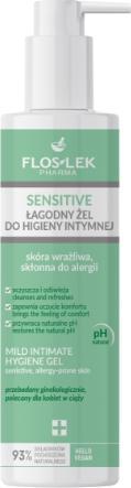 Floslek Sensitive Mild Intimate Hygiene Gel For Sensitive Skin Prone To Allergies 225Ml (225 ml, Intimgel)